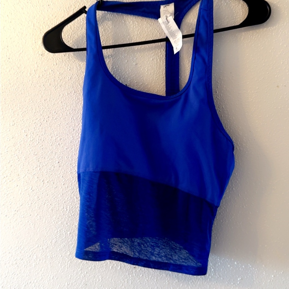 Blue athletic top